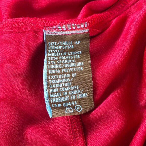 NWT Jessica Petite Red Dress (6p) - Picture 10 of 10